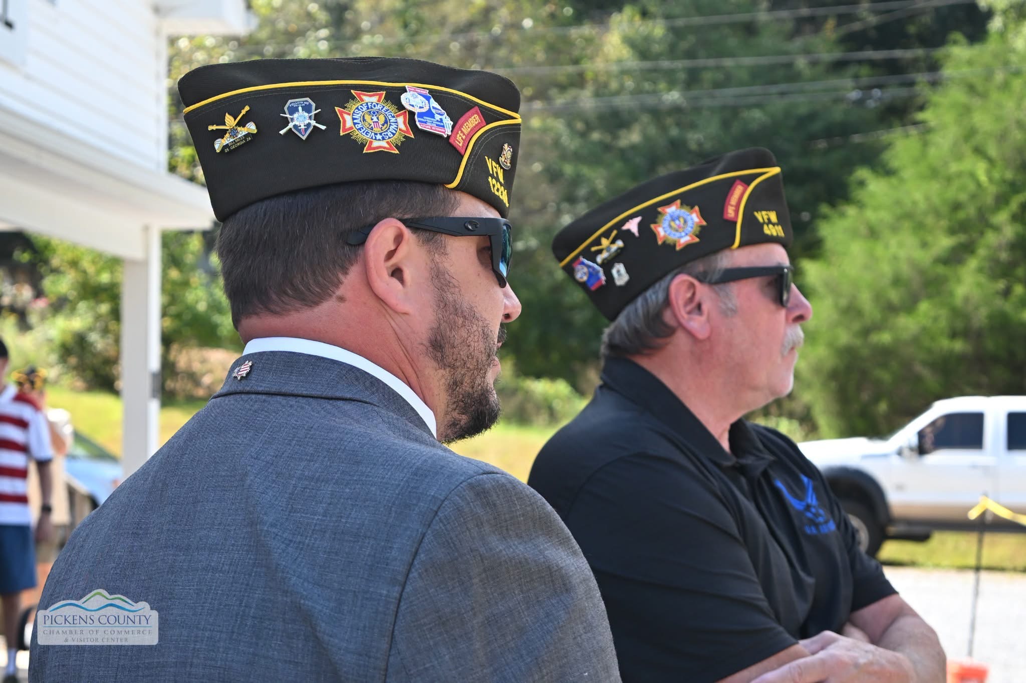 VFW representatives attend the community celebration.